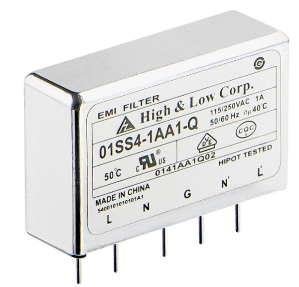1A 250VAC uni. EMI-Filterdesign mit PCB-Durchgangslochverbindung